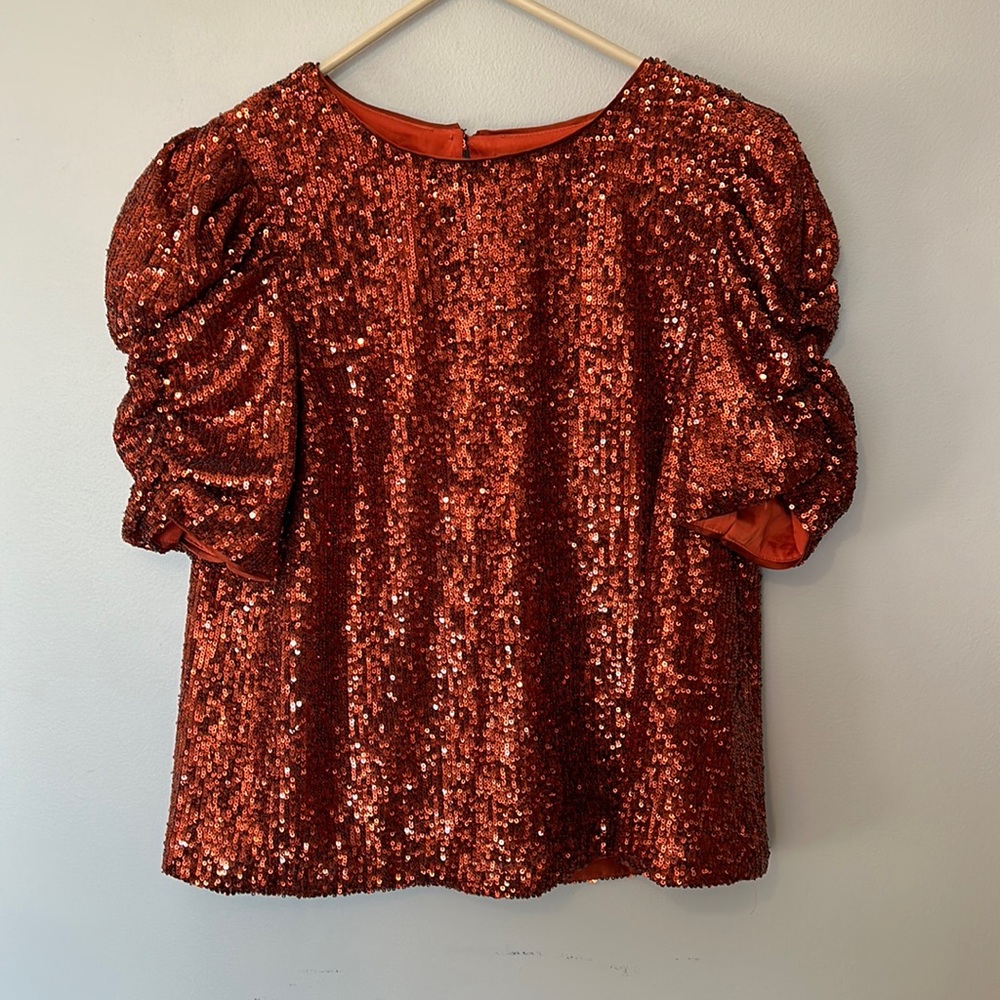 Anthropologie sequin top size 4